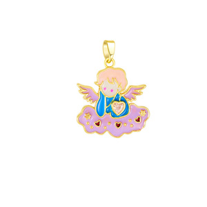 Pendentifs en émail HD891 style rétro, motifs mignons : Nuage, Ange, Tarot, <span class=keywords><strong>Visage</strong></span> <span class=keywords><strong>de</strong></span> Lune, Tranche d'Orange, Fleur <span class=keywords><strong>de</strong></span> Rose – Breloques pour la création <span class=keywords><strong>de</strong></span> <span class=keywords><strong>bijoux</strong></span> DIY - Product Image 6