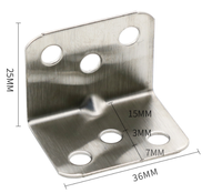 Vhxd — support d'angle en fer galvanisé personnalisé, support d'angle en L avec trous pour armoire de meuble