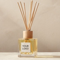 Diffuseur de parfum à bâtonnets prêt à être expédié, bouteille en verre de luxe, parfum purifiant pour villa, pour cadeaux de mariage