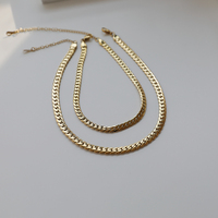 Collar de cadena de serpiente Joolim Jewelry, joyería de acero inoxidable, joyería que no se deslustra.