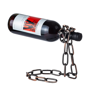 2024 nueva cocina comedor bodega Bar decoración suspensión mágica cadena de hierro estante de <span class=keywords><strong>vino</strong></span> cadena de hierro mágica soporte para botella de <span class=keywords><strong>vino</strong></span> - Product Image 6