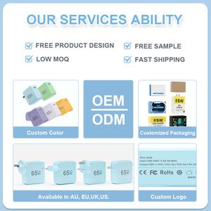 شاحن سريع 65 واط بمنفذ Type-C لهواتف شاومي وآيفون وسامسونج وأجهزة الكمبيوتر المحمولة، معتمد وآمن (CE/FCC/RoHS)، من المورد الرائج الجديد - Product Image 3