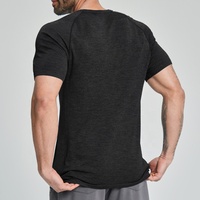 T-shirt décontracté sans couture en nylon et polyester respirant personnalisé pour hommes