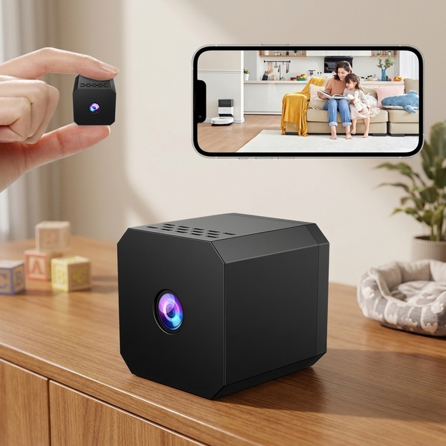 Smart WiFi Camera with Manual IR Night Vision 200mAh Battery Motion Detection 128GB Max TF Card Multi-user Share