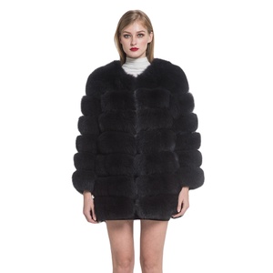 <span class=keywords><strong>Manteau</strong></span> de fourrure véritable de renard, épais et <span class=keywords><strong>chaud</strong></span>, veste d'hiver pour femmes à 7 rangées, mode féminine vêtements d'extérieur, nouvelle collection - Product Image 1
