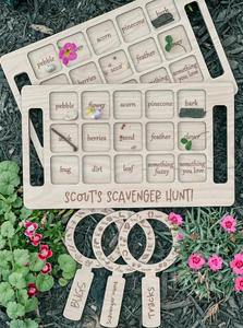 Plateau en bois jouet d'exploration en plein air, Nature Scavenger Hunt - Product Image 3