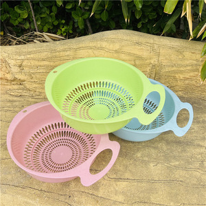 Drain <b>Basket</b> <b>Plastic</b> Kitchen Colander 30.5 Cm Long 24 Cm Wide 10 Cm High Bpa Free For Fruit Vegetable Draining - Product Image 4