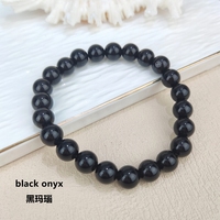 Nouveautés Bracelet en pierres précieuses personnalisées, quartz rose, onyx, bracelet pour femme, perles rondes de 8 mm, bracelets en cristal naturel pour unisexe