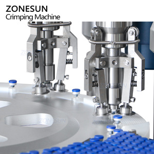 เครื่องปิดฝาขวดแก้วแบบหมุนอัตโนมัติความเร็วสูง ZONESUN ZS-YG100D หัวคู่ สำหรับปิดฝาแบบพลิกออก - Product Image 4
