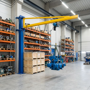 Wall Mounted Jib <strong>Cantilever</strong> Slewing <strong>Crane</strong> 500kg to 2 Ton Motor Industrial Lifting Equipment Anbo 6m Span 1 Year Warranty - Product Image 4