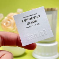 Étiquettes de bouteilles de parfum imperméables en métal imperméables conçues en usine étiquettes d'emballage à usage durable et exclusif