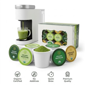 โกมา มัทฉะ พ็อดส์ สำหรับเครื่องชงกาแฟคิวริก 2.0 ชาเขียวออร์แกนิกพรีเมียมเบลนด์ แคปซูลเกรดพิธีชงชา ชงเร็ว - Product Image 1