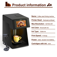 Nouvelle imprimante alimentaire et à café Colorsun CISS WiFi avec encre comestible, écran tactile et fonction photo pour biscuits, gâteaux, macarons, bière