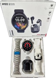 เปิดตัวสมาร์ทวอทช์รุ่นใหม่ล่าสุด <span class=keywords><strong>M103</strong></span> พร้อมหูฟังและสายรัดคู่ ซีรีส์ 9 - Product Image 2