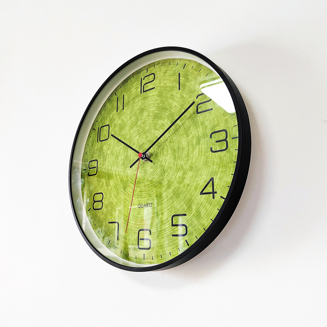 Customize Silent Green Colorful Acrylic Wall Clock for Home Decor Accurate Sweep Movement Clock Quartz Wall Clock Reloj De Pared