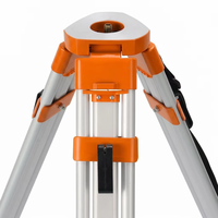 Trépied professionnel robuste à tête plate (verrouillage latéral) pour instruments de topographie, théodolites, stations totales