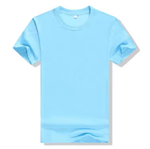 เสื้อยืดสีพื้นขายส่ง รับสกรีนลายตามสั่ง เสื้อยืดผู้ชายผ้าโพลีเอสเตอร์ผสมคอตตอน - Product Image 3