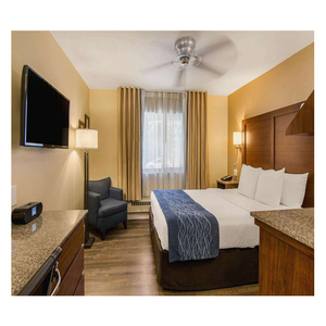 Cortina doble y transparente para hotel, cortina de 100% poliéster con bloqueo de luz solar, venta al por mayor - Product Image 4