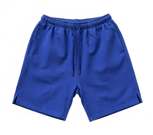 Shorts de sport respirants pour hommes bleus, taille élastique, shorts de course et d'entraînement - Product Image 2