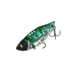 Señuelo Artificial Duro, Tipo Big Tile Vib, de Largo Alcance, para Todo Tipo de Agua, con Anzuelos Metálicos de Espalda Delgada, <span class=keywords><strong>Boca</strong></span> Abierta, Verde, para Pesca de Lucio en Agua Salada - Product Image 1