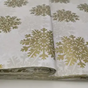 ورق تغليف عيد الميلاد ورق تغليف على شكل ندفة الثلج