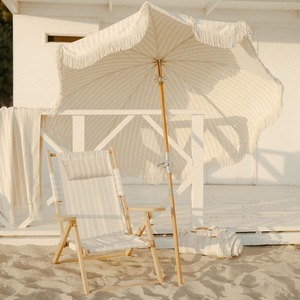 Parasols de plage vintage en bois à franges, personnalisés, haut de gamme, pour l'extérieur, avec chaises, sacs en toile éponge et glacières – Collection 2026 - Product Image 6