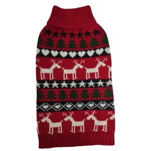 OEM/ODM Fashion merek peliharaan anjing desainer pakaian desainer mewah rajutan hangat anak anjing kucing peliharaan anjing sweater pakaian musim dingin untuk anjing