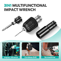 Atornillador de Impacto Profesional de 21V con Batería de Litio y Motor sin Escobillas, Compatible con OEM, para Uso Industrial y Bricolaje