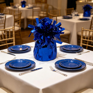 Party Love Peso Blue Electric - 12 Globos de Plástico Reutilizables para Cumpleaños, Uso en Interiores, Decoraciones para Fiestas, Novedad - Product Image 5