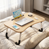 Bureau d'ordinateur multifonctionnel écologique en MDF, portable, pliable, table d'étude pour ordinateur portable, table de lit pliante de haute qualité