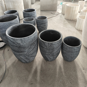 Pots en <span class=keywords><strong>pierre</strong></span> <span class=keywords><strong>de</strong></span> fibre décoratifs légers et durables <span class=keywords><strong>de</strong></span> l'usine <span class=keywords><strong>de</strong></span> Foshan, imitation <span class=keywords><strong>pierre</strong></span> naturelle, <span class=keywords><strong>pot</strong></span> à fleurs pour la maison, jardin extérieur, minimaliste - Product Image 3