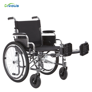 Silla de Ruedas Manual de Acero Plegable y Ligera, con Asiento Ancho de 51 cm, para Personas con Discapacidad y Rehabilitación, Venta al Por Mayor de Fábrica - Product Image 5