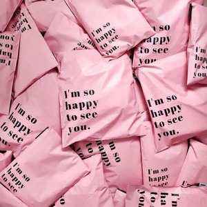 <span class=keywords><strong>Sac</strong></span> de Courrier Poly en Gros de Haute Qualité Personnalisé avec Logo Épais Mat Frosted Rose Taille Personnalisée Livraison - Product Image 2