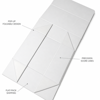 Boîte cadeau magnétique pliable avec impression, finition mate blanche, pour emballage cadeau de marque de thé, vente en gros, directement de l'usine, OEM