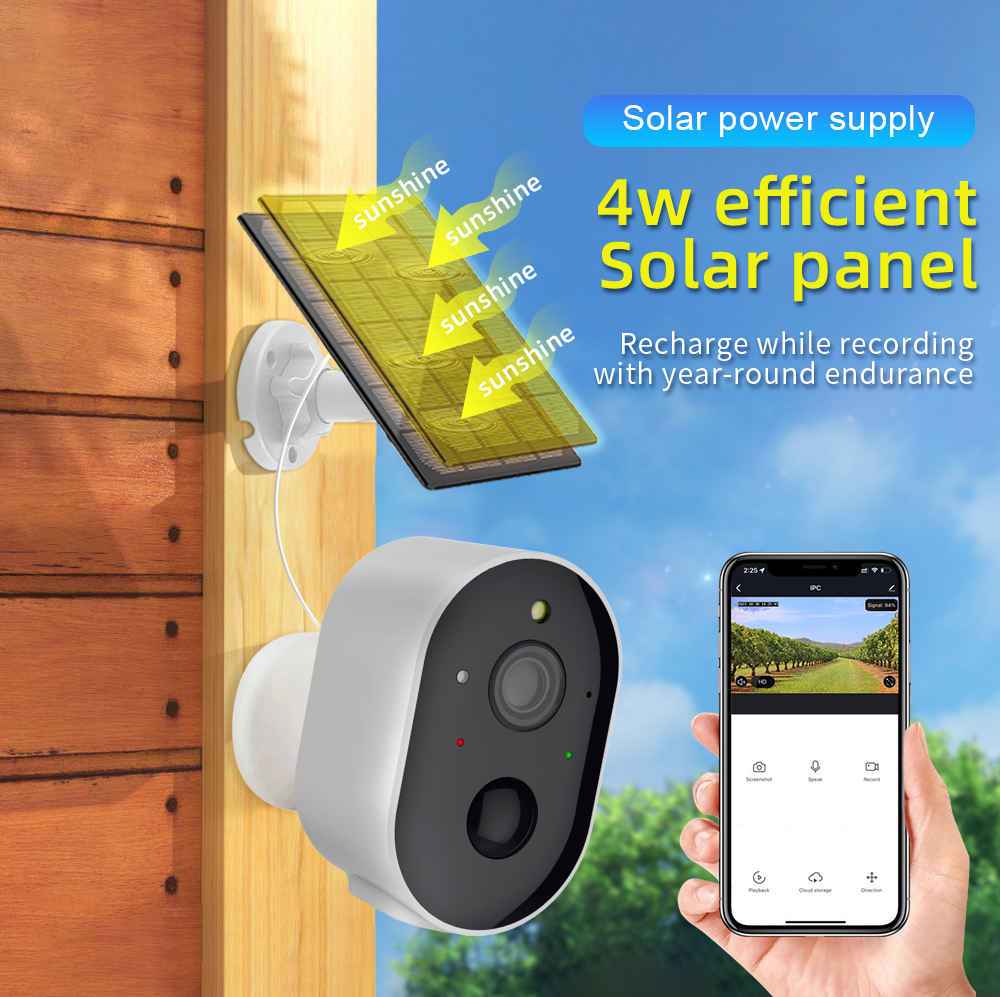 TUYA 3MP WIFI Battery 3W Solar Panel 5200mAh Battery PIR Human Detection Alarm Security Waterproof Camera for Indoor Outdoor · image 1