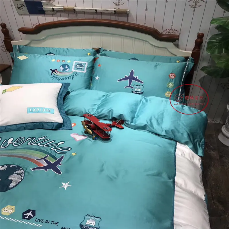 USA 100% Organic Cotton Children Bedding Sheet Set Kids bedding set