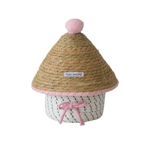 [Customization Available] Woven Dustproof Storage Box with Lid, Desktop Storage <b>Basket</b>, Home Coffee <b>Table</b> Storage <b>Basket</b> - Product Image 4