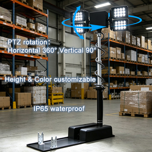 Customizable Vehicle Roof Mounted Telescopic Mast Tower, 4x120W <b>LED</b> Waterproof Light Tower for <b>Fire</b> Trucks - Product Image 1