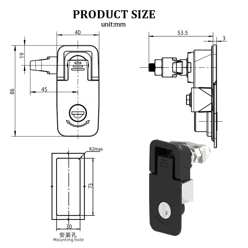 ZINGEAR A7101-1111 T-Shaped Metal Steering Wheel Lock - Car Security Device