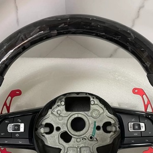 Volant en fibre de carbone forgé pour Volkswagen Jetta <span class=keywords><strong>Golf</strong></span> 7.5 <span class=keywords><strong>GTI</strong></span> MK7 MK7.5 MK5 Polo GTS GTD GTE Scirocco R Passat CC R-Line - Product Image 5