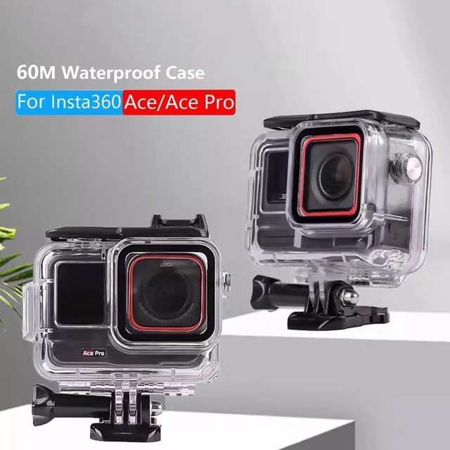 Replacement Action Camera Accessory 60M Waterproof Case for Insta360 Ace/Ace Pro 2 Dive Housing Protective Cover Shell