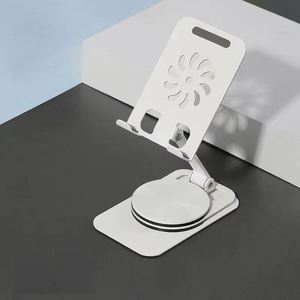 Nouvelle Arrivée 2025 – Support Portable Pliable en Acier Inoxydable pour Téléphone et Tablette avec Base Rotative à 360 Degrés et Réglage de la Hauteur/Angle pour Bureau - Product Image 1