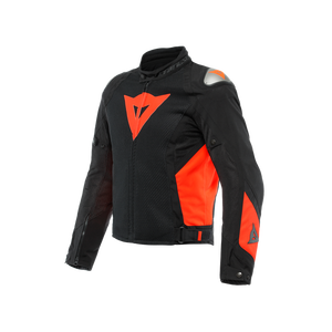 Chaqueta Dainese Energyca Air Tex Negra Rojo Fluorescente 54, Prenda Textil para Motociclismo de Competición - Product Image 1