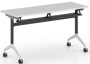Nội Thất Trường Học Hiện Đại Đào Tạo Sinh Viên Gấp Bàn Văn Phòng Khung Với Di Chuyển Bánh Xe Văn Phòng Gấp Bảng - Product Image 2