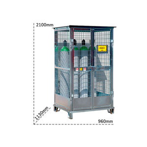 Tecnotelai 960x1130x2100mm outdoor <b>gas</b> <b>cylinder</b> storage unit - Product Image 2