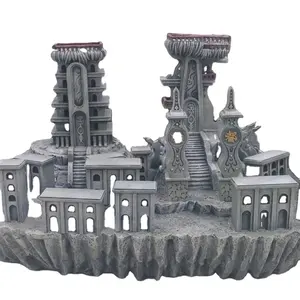 OEM/ODM Customized resin stadium building model, hot sell beyblade stadium sculpture