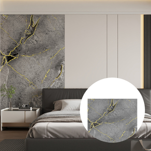 Prix le moins cher Calacatta blanc <span class=keywords><strong>PVC</strong></span> dalles de marbre artificiel pour comptoirs de cuisine 8mm panneaux de <span class=keywords><strong>douche</strong></span> en marbre d'ingénierie - Product Image 2
