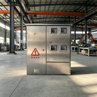 Boîtier de distribution d'énergie triphasé extérieur en métal résistant à la corrosion, multi-mètres, mesure de puissance, indice de protection IP33, 100A/200A