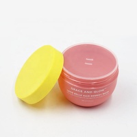 Pot cosmétique coloré 250 ml (8 oz) en polypropylène (PP) monomatière doux au toucher, écologique, pour gommage corporel, beurre capillaire, lotion, soin de la peau, crème visage