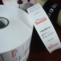 Rubans en tissu taffetas de nylon pour étiquettes d'entretien, vente en gros de l'usine de Guangzhou